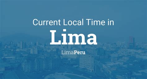 current local time in lima peru